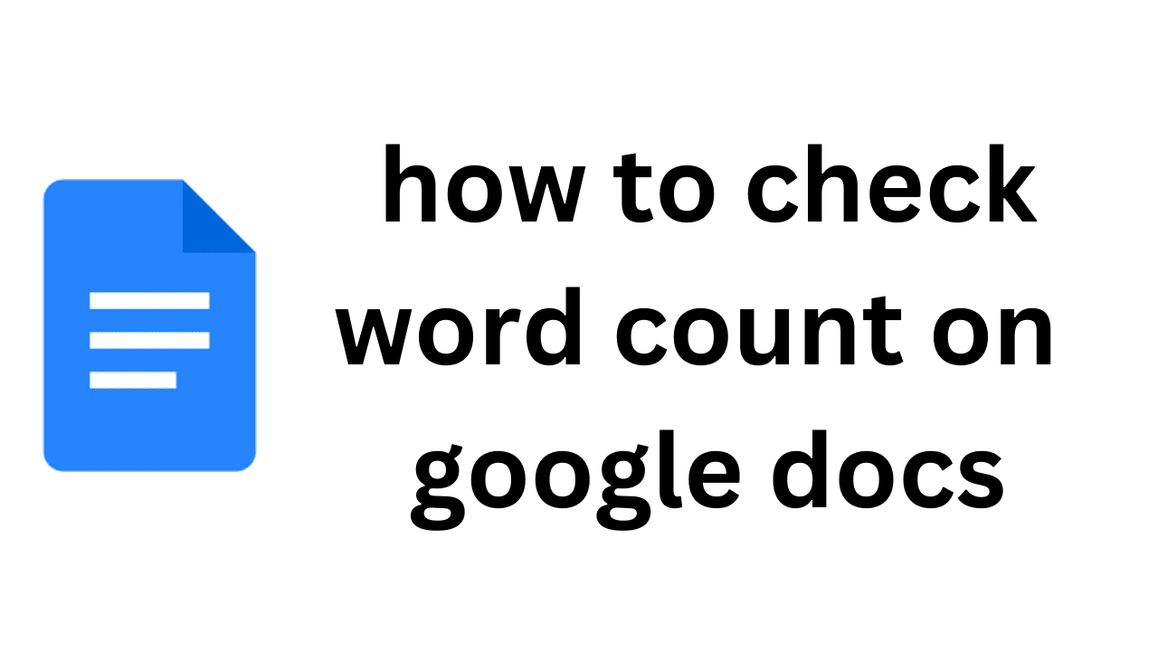 how to check word count on google docs